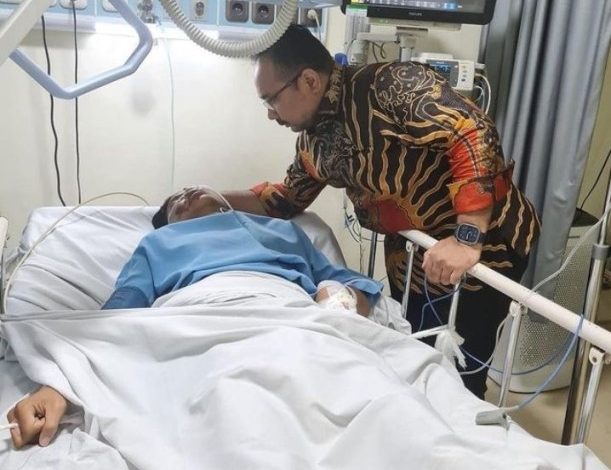 Menteri Agama Gus Yaqut Jenguk Korban Penganiayaan David di RS Medika Permata Hijau