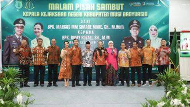 Pisah Sambut Kajari Musi Banyuasin, Ini Pesan Pj Bupati Muba