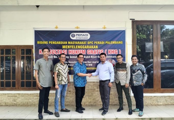 DPC Peradi Palembang Resmi Launching Pelayanan Konsultasi Hukum Gratis