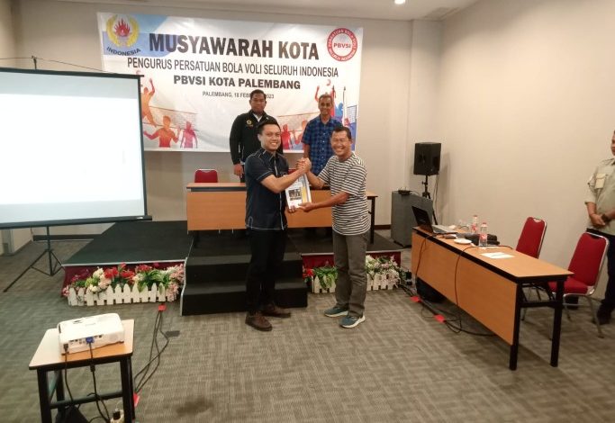 Aryuda Perdana Kusuma Resmi Nahkodai PBVSI Kota Palembang Periode 2023-2027