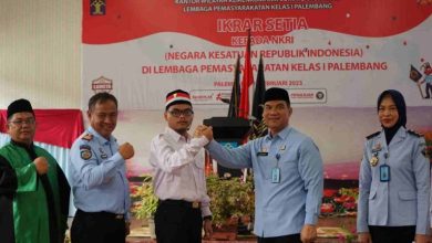 Narapidana Terorisme Lapas Kelas I Palembang Ikrar Setia NKRI