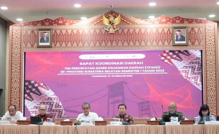 Dorong Peningkatan Indeks Literasi dan Literasi Keuangan di Sumsel, Sekda Supriono Instruksikan TPAKD Kabupaten/kota Selaraskan Lanskap Keuangan