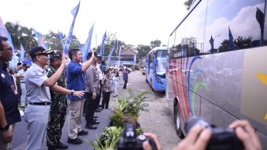 Herman Deru Keberangkatan Ratusan Pemudik Asal Sumsel ke Sejumlah Daerah di Pulau Sumatera dan Jawa