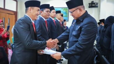 Pj Sekda Lantik Pejabat Administrasi dan Fungsional Pemkab Muba