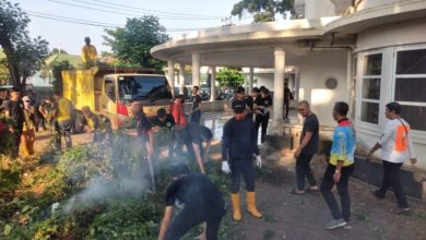 Usai Diserahkan ke Dinas Kebudayaan Palembang, Balai Pertemuan Mulai Dibersihkan