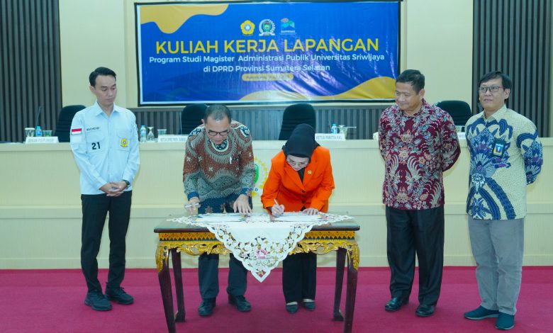 Ketua DPRD Sumsel Buka Acara Seminar KKL Unsri, Mahasiswa MAP Teliti Implementasi Perda