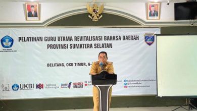 Balai Bahasa Sumsel Bersama Disdikbud OKUT Gelar Pelatihan Bahasa