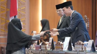 Sembilan Fraksi DPRD Sumsel Sampaikan Pandangan Perda Tentang Pertanggungjawaban APBD 2022