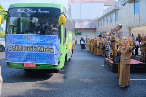 Pelepasan 31 Pocil Muba Ikuti Perlombaan Tingkat Polda Sumsel