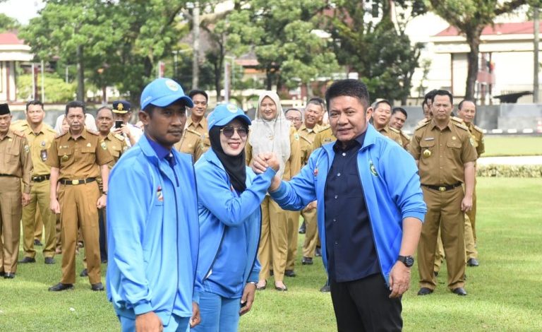 Gubernur Motivasi Semangat 138 Kontingen Pornas Korpri Sumsel yang Akan Berlaga di  Kota Semarang