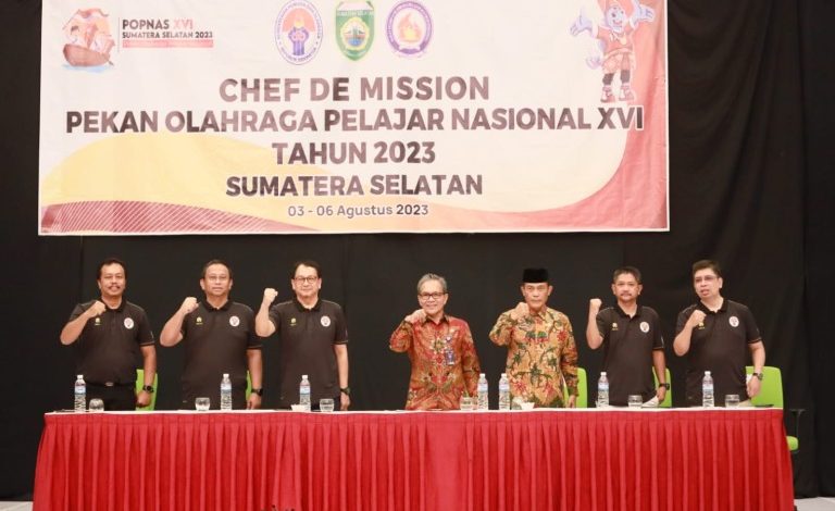 Sekda S.A. Supriono Buka Chef De Mission Meeting POPNAS XVI 2023