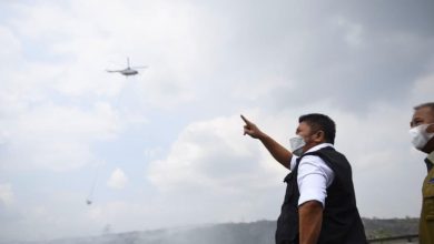 Percepat Pemadaman Api di TPA Sukawinatan, Herman Deru Kerahkan Dua Unit Helikopter Water Bombing 