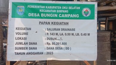 Berikan Klarifikasi Lokasi Proyek Saluran Dranase di Dusun 5, Kades: Kemungkinan Kemarin Sempat Terhapus oleh Bocil