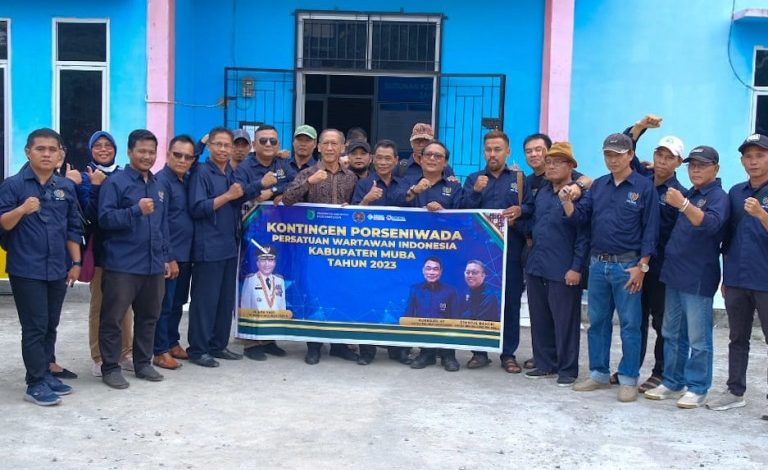 Lepas Kontingen Porseniwada, PJ Bupati Muba Minta PWI Muba Jaga Kekompakan dan Harumkan Nama Kabupaten Muba