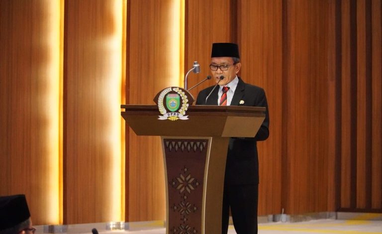 Sekda SA Supriono Hadiri Pelantikan PAW Anggota DPRD Provinsi Sumsel