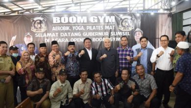 Gubernur Herman Deru Resmikan Pusat Kebugaran Baru Boom Gym