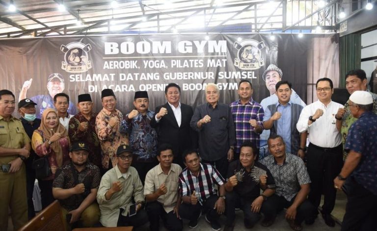 Gubernur Herman Deru Resmikan Pusat Kebugaran Baru Boom Gym