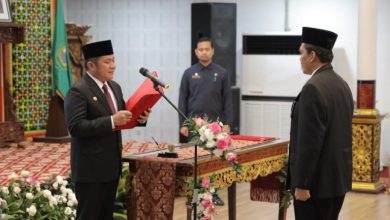 Gubernur Herman Deru Resmi Kukuhkan Kepala BPKP Provinsi Sumsel yang Baru Sofyan Antonius