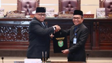 Sekda Supriono Hadiri Penyampaian Laporan Hasil Reses Tahap II Pimpinan dan Anggota DPRD Provinsi Sumsel