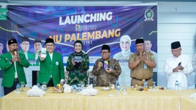 RA Anita Hadiri Peluncurkan NU Palembang