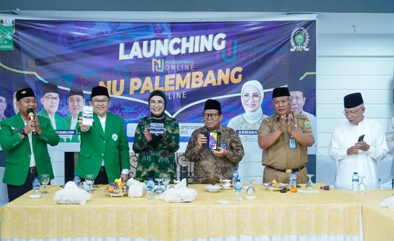 RA Anita Hadiri Peluncurkan NU Palembang