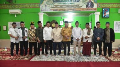 Wagub Mawardi Yahya Maulid Nabi Bersama Jemaah Masjid Baitul Muttaqin Talang Kelapa