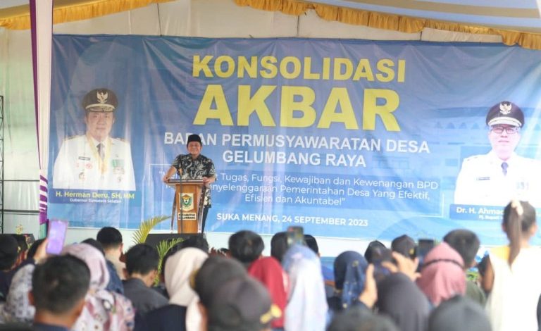 Herman Deru Ajak Anggota BPD SeSumsel Tetap Sinergi Dukung Program Pembangunan Daerah