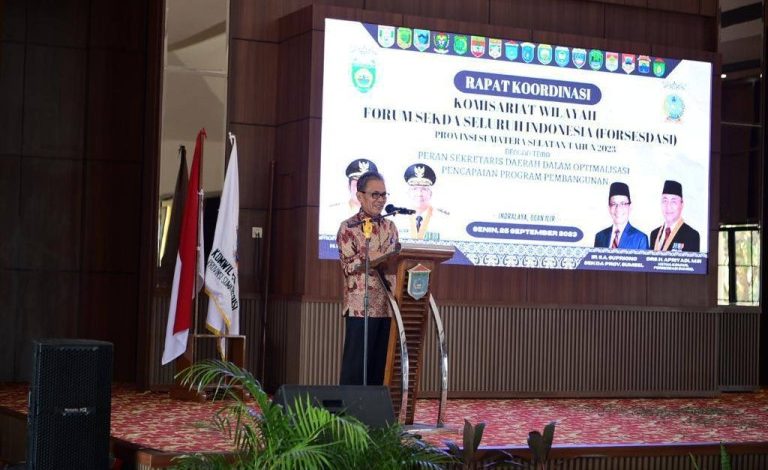 Sekda SA Supriono Ajak Anggota Forsesdasi Sinergi Wujudkan Sumsel Maju Untuk Semua