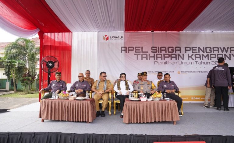 Ketua DPRD Sumsel Hadiri Apel Siaga Pengawasan Kampanye Pemilu 2024