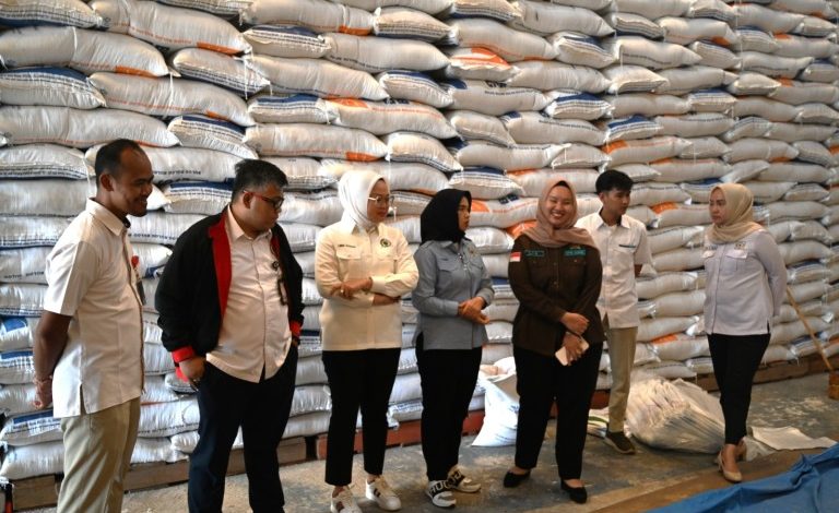 Wakil Ketua DPRD Provinsi Sumsel Awasi Ketersediaan Stok Beras di Gudang Bulog BK 6 Kabupaten OKU Timur